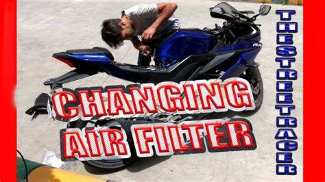 yamaha   air filter change thestreetracer youtube