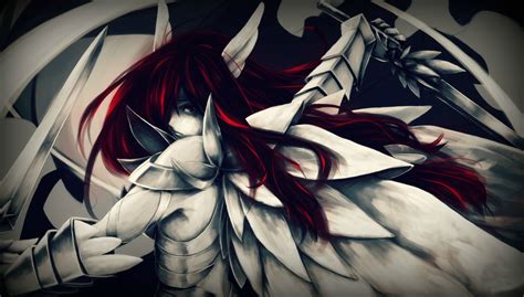 erza scarlet armored warrior fairy tail hd wallpaper  addigni