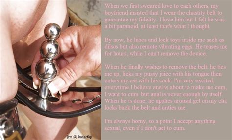 female permanent chastity captions