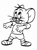 Cartoon Pages Coloring Printable Jerry sketch template