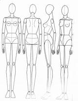 Mannequin Croquis Anatomy Paperdollschool Tr Mode Guides Nivuu Hm sketch template