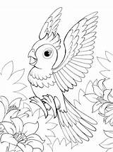 Papagei Papegaai Kleurplaat Ausmalbild Papageien Papegaaien Malvorlage Stemmen sketch template