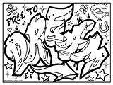 Coloring Pages Adults Graffiti Print Getdrawings sketch template