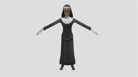 evil nun 2 sister madeline download free 3d model by ewtube0