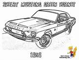 Coloring Car Mustang Muscle Pages Cars Shelby Printable Old Yescoloring Hornet Green Classic Gif Print Hot Printables Rod Comments Dodge sketch template