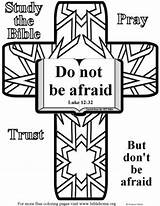 Coloring Bible Fear Afraid Do Trust Jesus Pages Template Translation James sketch template