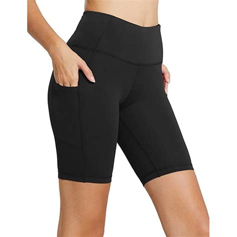 Sexy Women Running Shorts Workout Out Pocket Leggings Fitness Sports