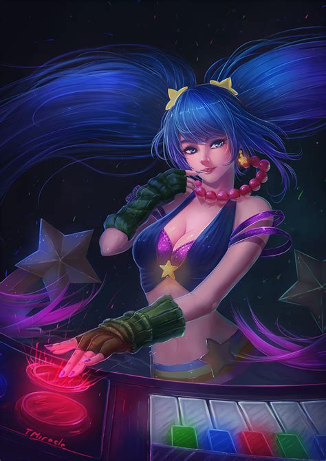 sona buvelle and arcade sona league of legends drawn by