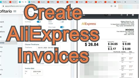 create  view aliexpress invoices youtube