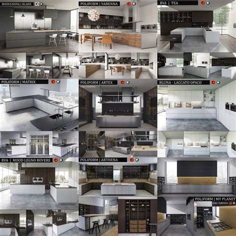 interior kitchen  models   turbosquid