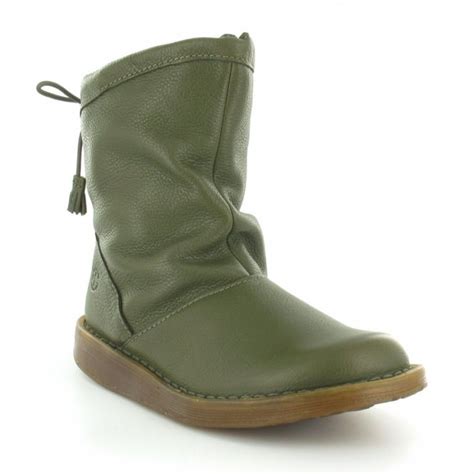 dr martens binky womens leather zip slouch ankle boots olive night green womens  scorpio