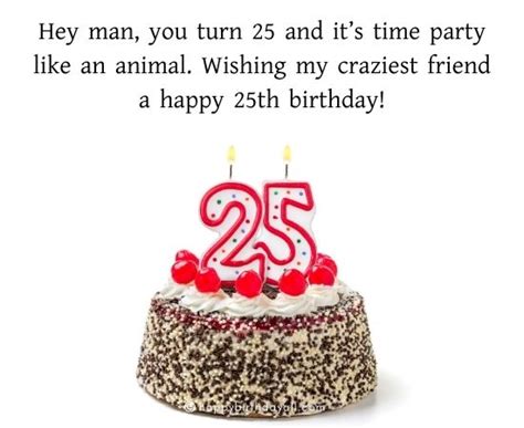 Happy 25th Birthday Wishes And Messages With Images