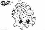 Coloring Shopkins Pages Cupcake Queen Printable Print Kids Color sketch template