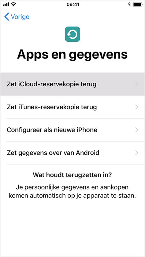 een reservekopie terugzetten op uw iphone ipad  ipod touch apple support