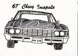 Impala Chevy Supernatural sketch template