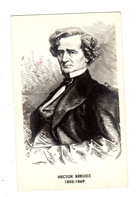 real photo postcard hector berlioz   french composer