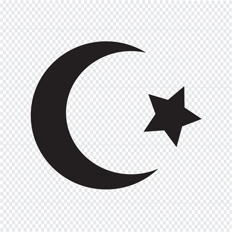 symbol  islam star crescent icon  vector art  vecteezy