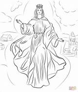 Coloring Colorare Knock Lourdes Disegni Signora Rosary Fatima sketch template