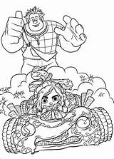 Wreck Ralph Coloring Pages Books sketch template
