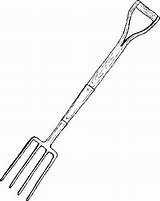 Fork Pitch Coloring Pages Garden Spoon Template Getdrawings Getcolorings sketch template