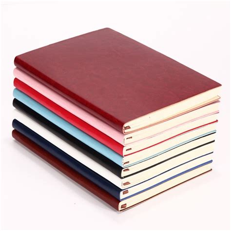 pcs soft cover pu leather notebook writing journal  page diary book  office school