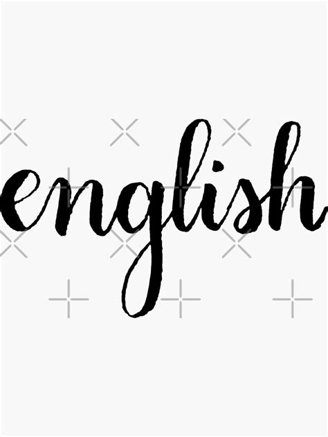 english calligraphy sticker  sale   bangs redbubble