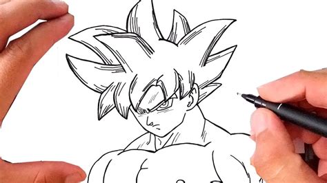 Como Desenhar O Goku Instinto Superior Dragon Ball Super Youtube
