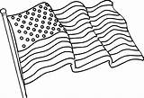 Coloring Pages Patriotic Printable Template Flag American Print sketch template