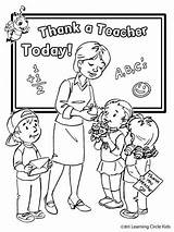 Coloring Teacher Pages Printable Appreciation Week Related sketch template
