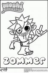 Moshi Zommer sketch template
