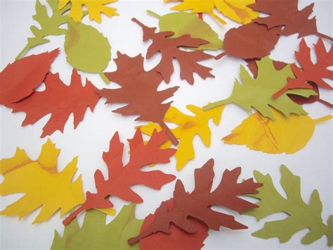 fall leaves paper leaves distressed fall leavesleaf die