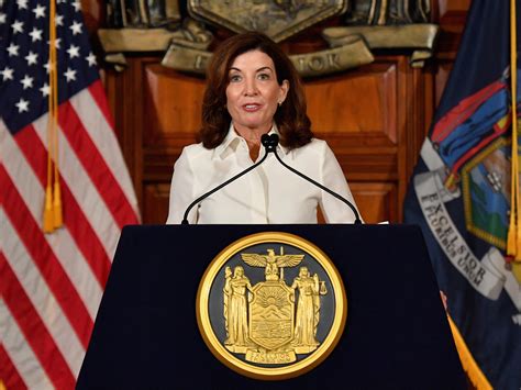 york gov kathy hochul discusses      move  state  public radio east