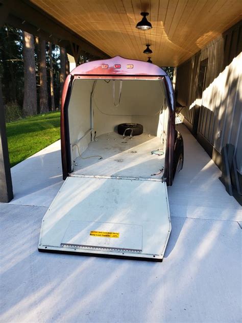 excalibur fiberglass enclosed motorcycle trailer  sale  tacoma wa