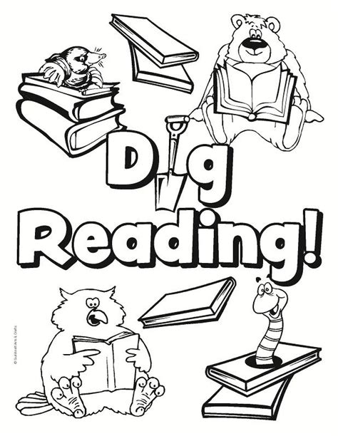 library coloring pages  kids kid coloring pages