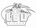 Coloring Lsu Pages Football College Tigers Printable Logos Logo Sheets Ncaa Kids University Colorine Collage Cool Print Printablee sketch template