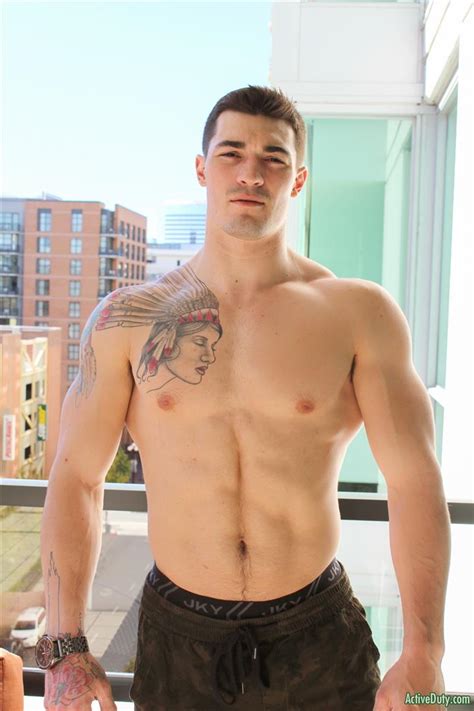 straight muscular army jock auditions for gay porn gay military fuck