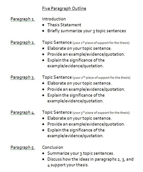 write  paragraph essay outline guide  grammar  writing