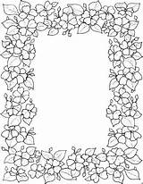 Border Coloring Pages Flower Printable Floral Embroidery Borders Color Chronicles Network Mandala sketch template