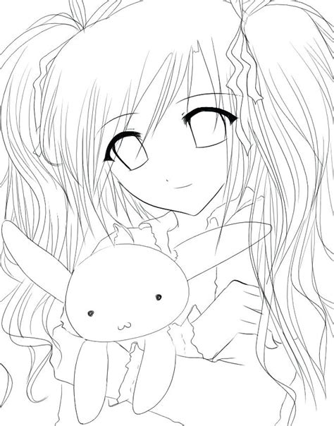 cute anime coloring pages printable