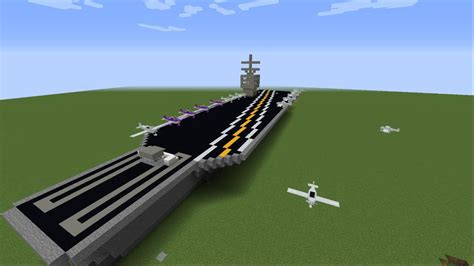 Minecraft Aircraft Carrier Tutorial Part 1 Youtube
