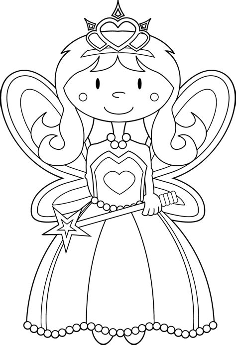 fairy coloring pages  children fairy kids coloring pages