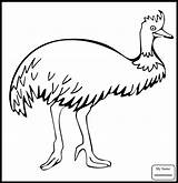 Emu sketch template