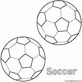Coloring Balls Ball Soccer Sports Pages Drawing Small Printable Football Print Cup Bat Two Color Kids Goal Father Clipart Activity sketch template