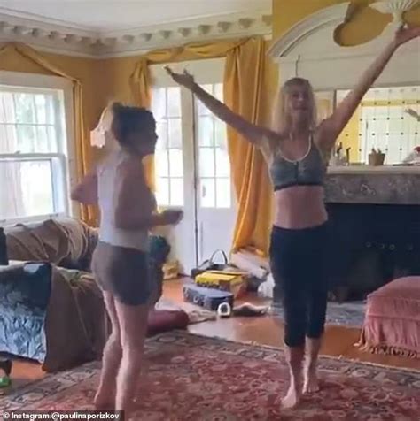 Paulina Porizkova Dances Around Her Living Room In A