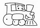 Train Coloring Preschool Kindergarten sketch template