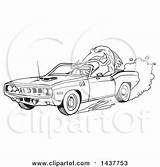 Barracuda Plymouth Car 1971 Hemi Driving Fish Convertible Clipart Tough Lineart Illustration Muscle Lafftoon Royalty Vector Clip 2021 Clipground sketch template
