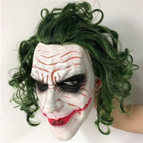 Joker Face Movie Batman The Dark Knight Horror Clown Cosplay Latex