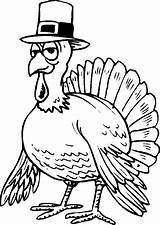 Thanksgiving Coloring Pages Printable Kids Turkey Color Sheets Print Book Thanks Happy Children Giving Printables Funny Clipart Books Bird Library sketch template