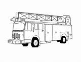 Coloring Fire Truck Pages Printable Kids sketch template