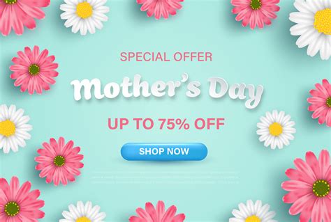 mothers day special offer sales banner  vector art  vecteezy